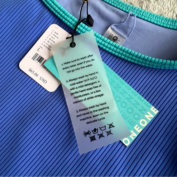 NWT Free People OneOne Two-Piece Ribbed Swimsuit Brenda Gaby Crop Surf  Bilbao - Picture 6 of 16